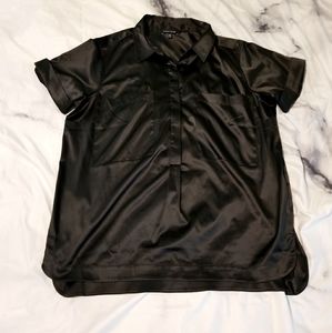 Universal Standard XS Trish Satin Button-Down Top